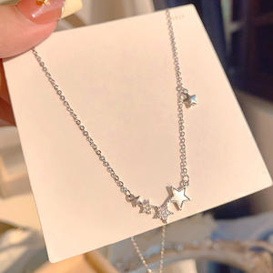 Elegante Collar con Borla <span class=keywords><strong>de</strong></span> Estrella para Mujer, Cadena <span class=keywords><strong>de</strong></span> Clavícula <span class=keywords><strong>de</strong></span> Lujo con Circonitas Súper Brillantes, Sensación <span class=keywords><strong>de</strong></span> Alta Gama, Ideal para <span class=keywords><strong>Mejores</strong></span> <span class=keywords><strong>Amigas</strong></span> - Product Image 6