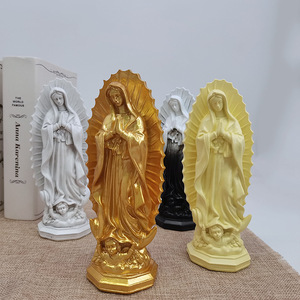 Estatua De Resina De La Virgen María De Guadalupe - 20 Cm, Decoración Religiosa Para Hogar O Iglesia