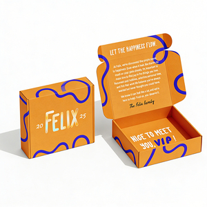 Boîtes d'expédition pliables avec logo personnalisé, boîtes en papier pour courrier, boîtes cadeaux en carton ondulé, emballage - Product Image 6