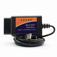 Elm327 USB Original Chip PIC18F2480 Perangkat Lunak Elmconfig FT232RL OLIVER Kualitas Tinggi Pemindai Kode OBD untuk Banyak Mobil