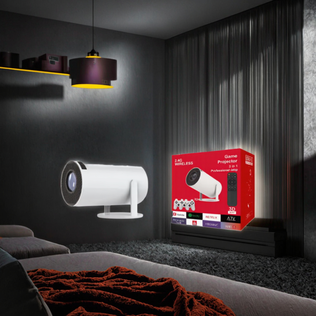 Best Seller HY300G Game Video Projector 720P 200 ANSI Lumens Android 11 Manual Focus Full HD 4K LCD Short Throw Outdoor Portable