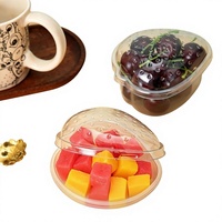 Boîte d'emballage pour dessert aux fraises, boîte jetable transparente en PET de qualité alimentaire pour gâteau