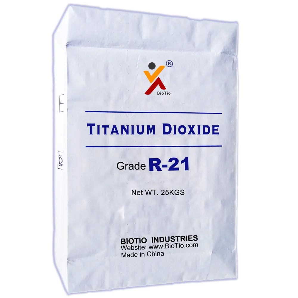 Biossido di titanio rutilo per vernice per segnaletica stradale, produzione di biossido di titanio, pigmento di biossido di titanio polvere bianca TIO2 Biotio