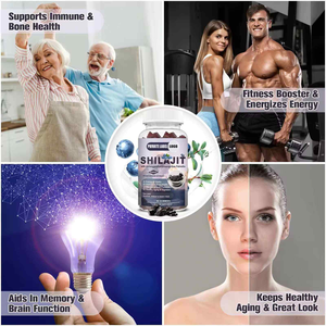 Gummies multi-compléments <span class=keywords><strong>Shilajit</strong></span> 600 mg en marque blanche OEM, gummies <span class=keywords><strong>Shilajit</strong></span> pour hommes et femmes - Product Image 6