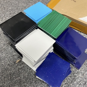 대형 사이즈 60x70x2mm 잘 연마된 파란색 검은색 흰색 빨간색 녹색 플라스틱 시트 스톤 - Product Image 1