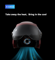 Casque de moto Super Suptember avec ventilateur à cellules solaires intégré, les motocyclistes utilisent un casque de moto ABS intelligent,