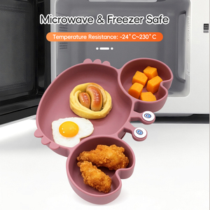 Wholesale 9 Colors Crab Silicone Baby Feeding <b>Set</b> BPA Free Eco-friendly Dishwasher Safe Teething Toys Unbreakable Durable Sippy - Product Image 6