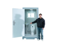 Toilettes portables, conteneur mobile, cabine de toilettes moderne, extérieur, maison, camping, compost, cuisine préfabriquée, école, parc