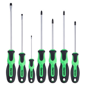 Oumio <b>Screwdriver</b> Set 7 Pc Flat And Cross Head Magnetic Handle For Home And Car Repair - Product Image 1