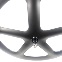 Jeu de roues de vélo en carbone BIKEDOC JQ5 à 5 rayons, largeur 28 mm, profondeur 55 mm, roues en carbone à 5 rayons, tubulaires/sans chambre à air