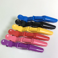 Outils de coiffure de vente directe d'usine pince crocodile, pince à bec de canard, pince à cheveux teinture et repassage pince fixe en gros