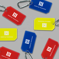 3mm bleu acrylique découpé à l'emporte-pièce Trendy Clothing Hang Tags porte-clés personnalisés & Swing Tags pour sacs & chaussures populaire en Europe & Amérique
