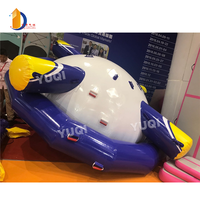 Juguete flotador de lago para niños, Spinner giratorio inflable, juegos de giroscopio acuático