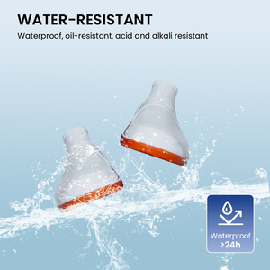 Bottes antidérapantes blanches Bottes en caoutchouc basses Bottes de pluie en PVC alimentaire résistantes aux acides et aux alcalis - Product Image 4