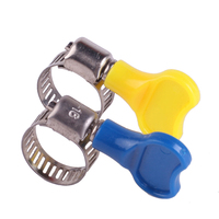 Collier de serrage américain en acier inoxydable avec poignée clé/collier de serrage papillon