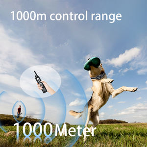 <span class=keywords><strong>Collar</strong></span> de entrenamiento para perros de moda <span class=keywords><strong>1000m</strong></span> IP67 impermeable recargable pitido remoto vibración antiladridos para 2 perros - Product Image 4