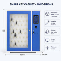 Gabinete Inteligente para Llaves con Sistema Electrónico de Gestión de Llaves de 40 Posiciones y Seguimiento RFID para Uso en Oficinas, Escuelas y Fábricas