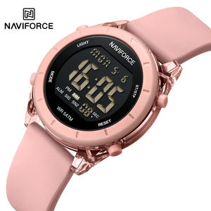 NAVIFORCE 7108 Digital Watches for Women Muilti-Function Luminous Waterproof Wristwatch Silicone Strap Female <b>Clock</b> - Product Image 1