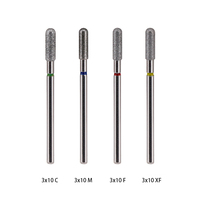 Fraise à ongles en diamant de qualité supérieure, fraises à ongles électriques pour manucure européenne, fraises à ongles cylindriques en diamant, fraises à ongles