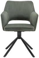 Meubles de maison rembourrés nordiques au design moderne et luxueux Chaises de salle à manger en tissu doux pour restaurant