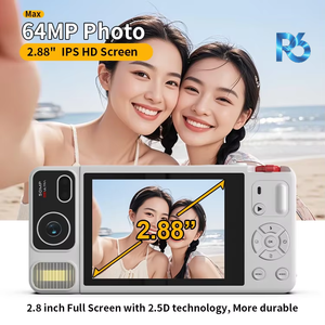 Appareil photo numérique pour la photographie et le vlogging, écran rotatif à 270°, 4K, 64MP, autofocus, flash, zoom 16x, point et shoot, corps en aluminium, détection de sourire - Product Image 4