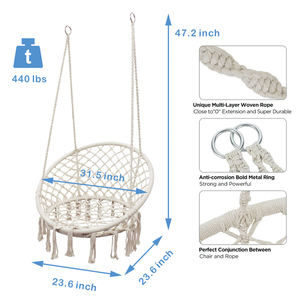 Hamaca Columpio Transpirable de Malla <span class=keywords><strong>para</strong></span> Bebé con Cinturón de Seguridad, Columpio Curvo de Interior y Exterior <span class=keywords><strong>para</strong></span> Recién Nacidos, Bebés y Niños Pequeños - Product Image 2