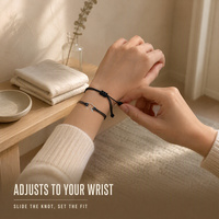 Bracelet minimaliste imperméable à l'eau, à la mode, avec breloque, tressé, réglable, fait main, en corde cirée tressée