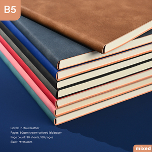Cuaderno B5 con cierre de botón a presión, papel crema rayado, clásico, vintage, elegante, profesional - Product Image 4