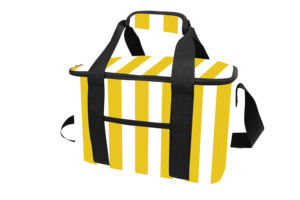 Bolsa de Almuerzo Personalizada con Rayas de Peva, Bolsa Térmica Aislada con Patrón de Letras para Alimentos - Product Image 2