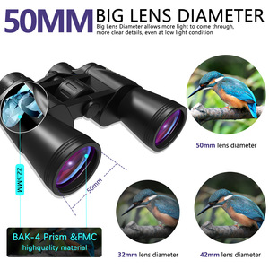 Suncore Traveler 20x50 Binoculars Multi Coating Metal Body Large Eyepiece Outdoor Viewing - Product Image 3