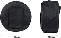 Échantillon gratuit de sac à cymbales, étui à cymbales double couche avec séparateur rembourré de 6 mm, poignées et sangles de sac à dos