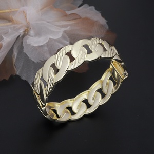 JXX Wholesale Dubai Jewelry Luxury Indian 14K/<b>24K</b> <b>Gold</b> Plated Opening Wedding Bangle <b>Bracelet</b> for Women <b>Men</b> - Product Image 5