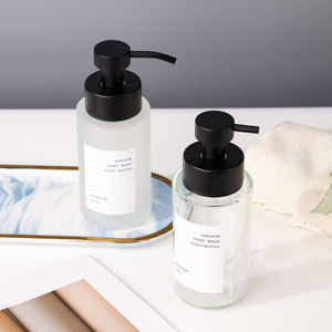 300毫升沐浴液洗手液沐浴露发泡肥皂玻璃瓶2包环保头发清洁可再填充泡沫凝胶瓶 - Product Image 3