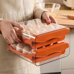 ที่เก็บไข่ 2 ชั้น ความจุ 32 ฟอง ที่วางไข่ในตู้เย็น ที่เก็บไข่พลาสติก - Product Image 3