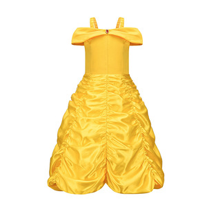 Disfraz de Carnaval de Halloween, Vestido de Fiesta de Cumpleaños de Navidad, La Bella y La Bestia, Vestido de Princesa Bella para Niña - Product Image 3