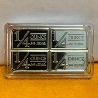 Pièce de monnaie de défi plaquée or de 1/4 d'once, personnalisée par estampage, en forme de barre de lingot rectangulaire avec motif bison, vente en gros, Canada