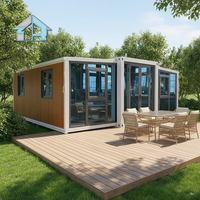 Maison modulaire miniature 2 3 chambres Maison préfabriquée en conteneur pliable 20 pieds 40 pieds Maison mobile de luxe extensible en conteneur