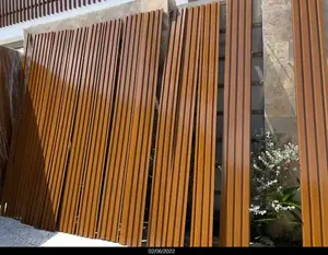 Panneau de mur de revêtement de wpc extérieur de décoration extérieure en <span class=keywords><strong>bois</strong></span> d'eco de preuve saine - Product Image 5