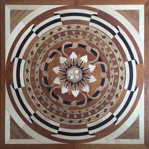 Marquetry Wood Flooring Hardwood Medallion Flooring Mosaic Inlay Patterned Art Parquet Flooring