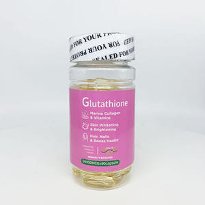 Capsules de Glutathion DUOZI 50000MCG x 60, Collagène Marin, Vitamines, Blanchiment de la Peau, Santé des Cheveux, des Ongles et des Os, Complément Antioxydant - Product Image 1