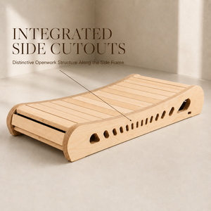 FLOWA Tapis de marche manuel incurvé en bois écologique avec inclinaison automatique, cadre latéral en bois stratifié, pour exercices cardiovasculaires à domicile - Product Image 6