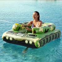 Nouveau véhicule gonflable transfrontalier pour enfants avec pulvérisateur d'eau et anneau flottant, jouet aquatique