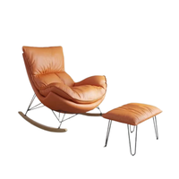 Meubles de salon de luxe chaise berçante en tissu de velours dossier inclinable chaise de loisirs de salon