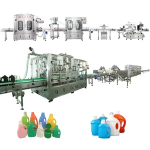 High-Speed Automatic 3L Screw Cap Filling Labeling Production Line for Shampoo & Detergent Opt for Efficient Packaging Process