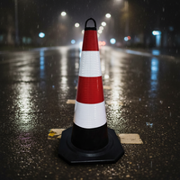 Cône de signalisation routière anti-âge en PVC, résistant aux hautes pressions et aux basses températures, durcissement à basse température, haute tension