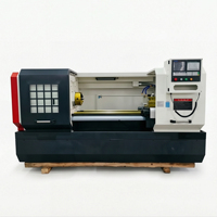 Tour CNC horizontal à banc plat YH6150, machine à tournage CNC 2 axes pour métaux, longueur de pièce maximale 850 mm pour tiges et disques