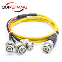 Trois lignes de connexion coaxiales BNC et à faible bruit TRX TRB mâle à trois * lignes d'adaptateur BNC mâle