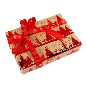 Disposable Kraft Gift <b>Wrapping</b> <b>Paper</b> <b>Roll</b> 43x300cm Silicone Coated Virgin Pulp - Product Image 3