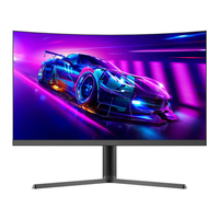 Moniteur de bureau LED incurvé FHD/QHD 2K OEM&ODM, moniteur de jeu plat pour PC 22/24/27/32 pouces 100/165/180 Hz, fabrication ODM/OEM