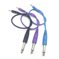 Kabel Audio Mono 60cm 6.35mm ke 3.5mm Male to Male Aux untuk Mixer Laptop
